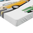 thumbnail image 2 of Ambesonne Colorful Fitted Sheet, Roadsters Old Vintage, Queen Size, Multicolor, 2 of 3