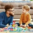 thumbnail image 4 of Wdmiya 108 PCS Wooden Building Blocks Toys for kids, City Construction Stacking Blocks, Learning Educational Preschool Toys age 3+, Building Blocks Set for Boy and Girl Birthday Christmas Gifts, 4 of 6