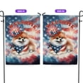 thumbnail image 2 of Pomeranian Patriotic Welcome for 4Th of July Independence Day Garden Flag 12x18in Double Sided Pom Dog Lover Gifts Outdoor Decor - 00010, 2 of 5