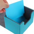 thumbnail image 1 of TABLZONE Sky Blue PU Card Desk Box Games Cards Organizer Durable Scratch Resistant Storage for Poker and Trading Cards, 1 of 5