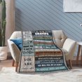 thumbnail image 4 of Grandpa Gifts from Grandchildren Throw Blanket, Fathers Day Birthday Gifts for Grandfather, Christmas Day Best Gifts for Grandpa,Blanket for Grandpa Soft and Warm 60"x50", 4 of 7