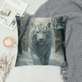 thumbnail image 2 of COMIO  Tiger Farmhouse Oblong Rectangle Throw Pillow Case White Siberian Tiger Cushion Cove, 2 of 5