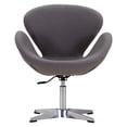 thumbnail image 2 of Ceets Raspberry Leatherette Adjustable Height Swivel Chair, 2 of 8