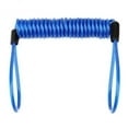 thumbnail image 1 of Almencla 4-6pack Steel Lanyard Spring Coil Wire Lock Cable Lanyard Tether Blue 5 Pcs, 1 of 8