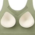 thumbnail image 6 of Light Green Women Built-in Bra Tank Tops Nylon,Spandex for Women Sleeveless Racerback Shirts Casual Fitted Tops Essentials 3XL, 6 of 9
