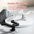 thumbnail image 6 of AOOOWER 12pc Slippers Rack Shoe Hanger Wall-Mounted Slipper Draining Holder Space-Saving, 6 of 16
