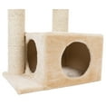 thumbnail image 5 of TRIXIE Valencia Plush & Sisal 3-Level 28" Cat Tree with Scratching Posts & Condo, Beige, 5 of 6