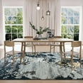 thumbnail image 4 of Wondo Modern Abstract Area Rugs 8x10, Large Washable Rugs for Living Room Soft Rugs for Bedroom, Black, 4 of 8