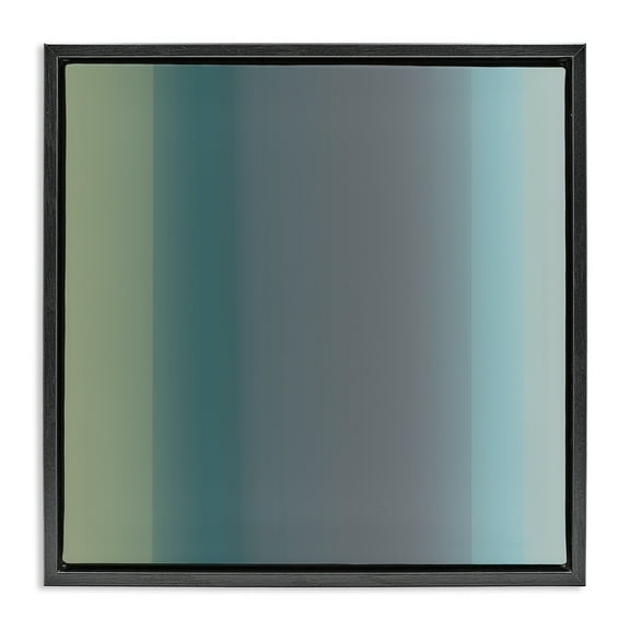 Stupell Industries Subtle Ombre Gradient Abstract Painting Black Floater Framed Canvas Art Print Wall Art, 18 x 18