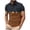 Brown@GC@, variant on CONZONE Mens Western Cowboy Polo Shirt Short Sleeve Casual Polo Shirts For Men Graphic Collared Cozy Summer Golf Shirts