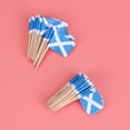 thumbnail image 2 of Scotland Flag Cupcake Toppers Food Picks 100 Pieces Assorted Color Paper Decorations for Cupcake, 2 of 7