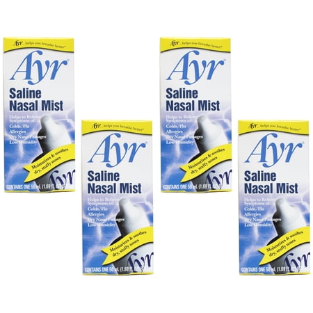 Ayr Saline Nasal Mist 50 mL (Pack of 4)