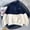 Blue, variant on Women Casual Comfortable Half High Collar Zipper Thickening Lamb Fuzzy Color Block Outerwear Autumn Winter Warm Sweatshirt Behemoth Zip Hoodie Woman Zip up Hoodie Snap Front Hoodie Women Long Hoodies