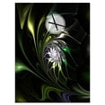 thumbnail image 1 of DesignArt Grande Horloge Murale en Verre Teinté Vert Multicolore, 1 of 2