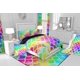 thumbnail image 4 of Funda nórdica Queen para niños Niñas Colorido Sparkle Fish Scales juego de cama, 4 of 7