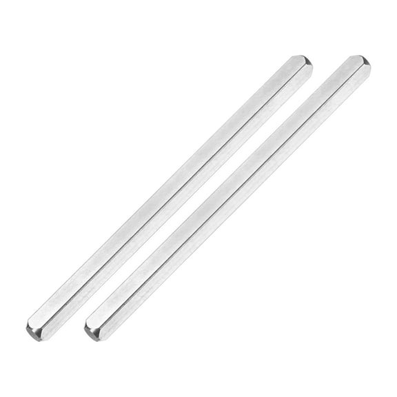 Uxcell 2-Pack Door Knob Spindle, 5 x 0.3 Inch/ 130 x 7 mm Door Knob Spindle Replacement Parts for Door Knobs [Silver Tone]