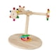 thumbnail image 4 of Percha giratoria para pájaros, juguete de madera, soporte para loros, juego de aves, soporte de gimnasio, perchas para loros resistentes, soporte para, 4 of 9