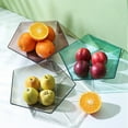 thumbnail image 1 of Fiudx Bandeja Transparente con Forma de Pentagrama, Diseño Único, Elegante Expositor de Frutas, Elegante Soporte para Aperitivos, Multiusos En La Cocina, Fácil de Limpiar, Tamaño 24 X 13 X 6 Cm., 1 of 7