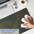 thumbnail image 4 of "Transform Your Workstation: Large, Waterproof Desk Mat with Non-Slip Rubber Base. Durable Seamed Edges. Perfect as Keyboard and Computer Mat, XL Black Mousepad - 31.5x11.8 inch.", 4 of 7