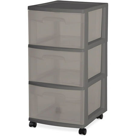 Sterilite 3-Drawer Medium Cart, Set of 2