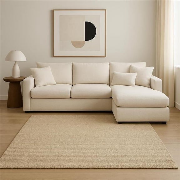 HomeRoots 609376 9 x 12 ft. Natural Jute Hand Woven Rectangle Area Rug