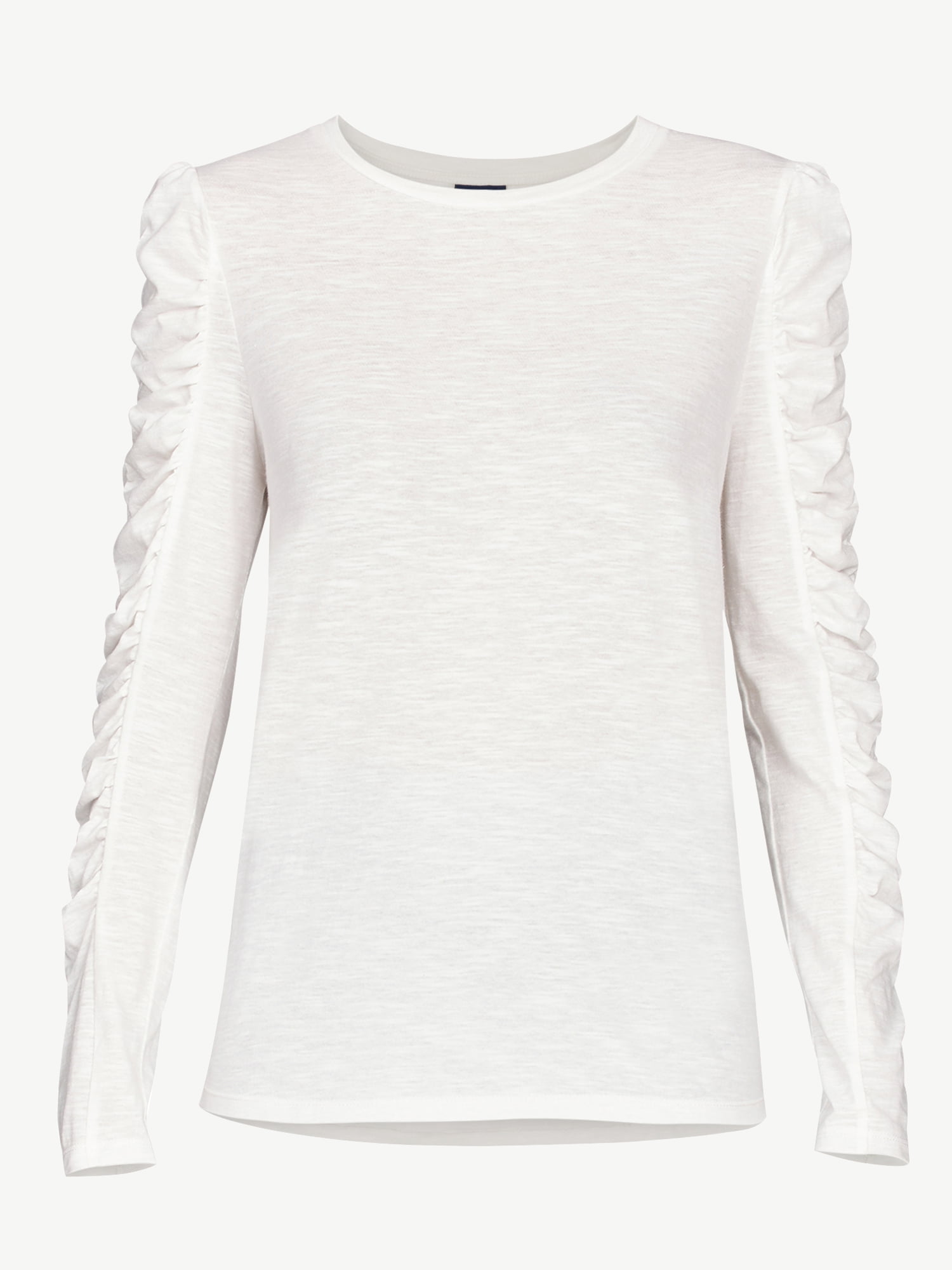 Scoop Long Sleeve Pullover Crew Neck Relaxed Fit Top (Women's) 1 Pack