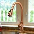 thumbnail image 2 of Akicon Copper Kitchen Faucet with Single Level handle and Pull Down Sprayer Oil Rubbed Bronze Bronze Finish, 2 of 5