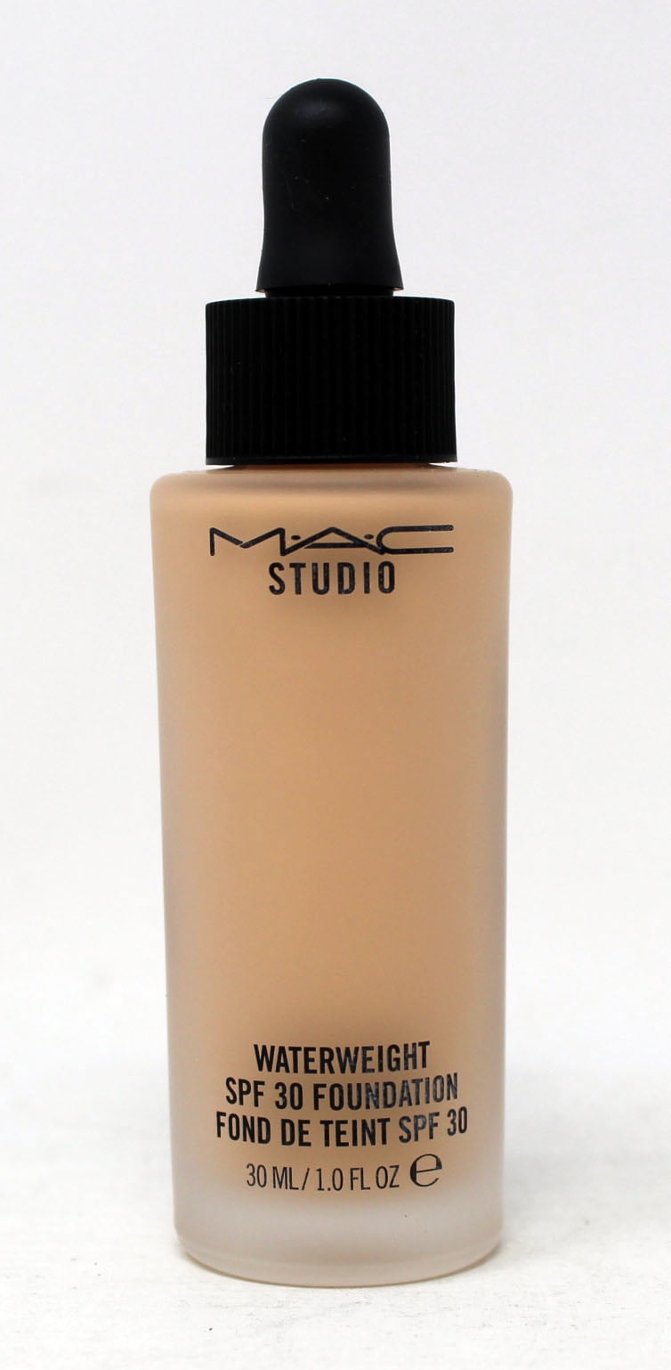 MAC COSMETICS STUDIO FOUNDATION 1.0 OZ NW18 MAC COSMETICS/STUDIO WATERWEIGHT SPF 30 FOUNDATION NW18 1 OZ (30 ML) BEIGE W GOLDEN ROSE UNDERTONE FOR LIGHT SKIN