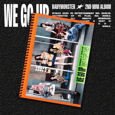 Babymonster - We Go Up - Go Version - incl. 72pg Photobook, Folded Poster, 6 Selfie Photocard, Boomark Logo Stickers - Music & Performance - CD