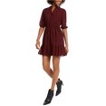 thumbnail image 1 of maison Jules Robe Chemise Imprimé Léopard pour Femmes, Rouge, Moyen, 1 of 1