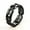 Black, variant on Titanium Steel Geometric Ring: Electroplated Metal Blade Ring, European & American Style, Unisex Hip Hop Fashion Jewelry