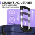 thumbnail image 5 of Luggage PC ABS Lightweight Suitcase with Wheels TSA Lock Hardshell Checked-Large Luggage 28 inch DarkBlue, 5 of 7