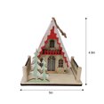 thumbnail image 5 of Glad Tiding Red Wood House Style  Ornament, 5 of 5
