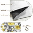 thumbnail image 6 of 2x3 Ft Entryway Area Rug, Yellow Floral Kitchen Rug Runner Washable Floor Mat, Farmhouse Spring Flowers Leaves Non Slip Indoor Door Mat Throw Carpet for Bathroom Living Room Bedroom, 6 of 8