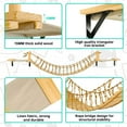 thumbnail image 5 of Cat Wall Shelves, Cat Wall Furniture 70" Cat Bridge Wall Mount Cat Perch Wooden Hammock Cat Tree Cat Climber Cat Cloud Shelf Board Cats Bed, 5 of 7