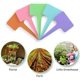 thumbnail image 3 of 100 étiquettes en plastique pour plantes, étiquette en T réutilisable avec marqueurs, étiquettes pour plantes de jardin 2,35 x 3,95 pouces (alrededor 6 x 10 cm) Ormromra LHH-0129, 3 of 4
