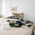 thumbnail image 6 of Homewish Rugby Sports Lover Twin Bedding Sets 7-Piece for Kids, Vintage Patchwork Bedding Comforter Set, Soccer Football Time Sheet Sets, Breathable Home Decor, 6 of 8