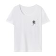 thumbnail image 1 of Camiseta para mujer Ropa deportiva de verano Camiseta con cuello redondo para senderismo en la calle Viaje de compras XL, 1 of 7