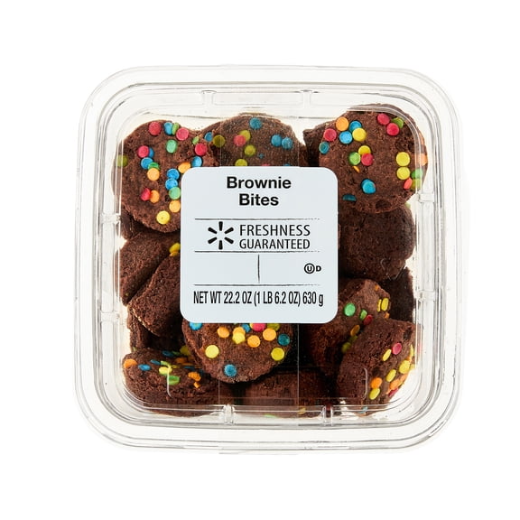 Freshness Guaranteed Spring Sprinkle Brownies Tub, 33 Count, 22.2 Ounces, Baked Chewy Texture