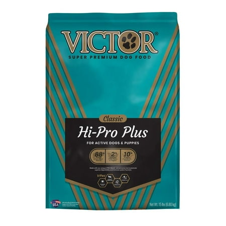 Victor Classic 5139 15Lb Hi-Pro Plus High-Protein Beef Recipe Dry Dog Food 2374