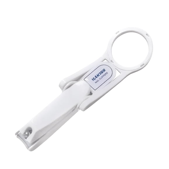 Cortaúñas Con Lupa Yuyangstore Blanco Durable Profesional