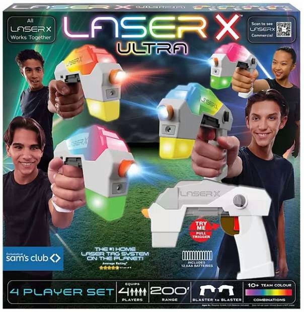 NSI LaserX Laser Tag Micro Double Blasters Set for 2 Players with