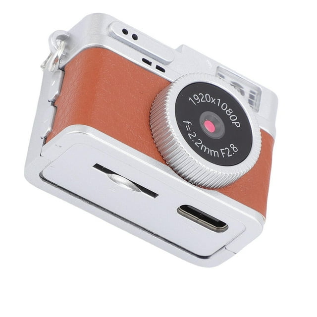 Cámara Digital Retro, Cámara FHD 1080p Con Pantalla De 0.96 Pulgadas, Flash LED, 4 Filtros, Tarjeta De Memoria De 32 GB, Cordón Y Hebilla, Transferencia Fácil