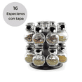 thumbnail image 3 of Set de 16 Especieros de vidrio Good & Good Base giratoria RE97137, 3 of 6