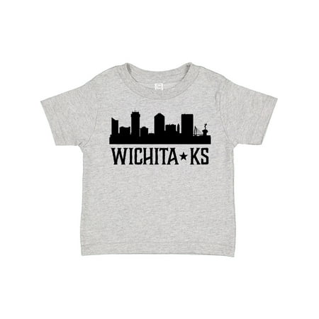 

Inktastic Wichita Kansas City Skyline Gift Toddler Boy or Toddler Girl T-Shirt
