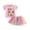 Pink, variant on Girls Outfit,Sweet Cute Printed Outfit For Baby Girls,Towel Embroidery Short Sleeve Top And Polka Dot Rainbow Tulle Skirt Two-Piece Set