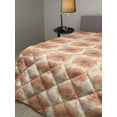 thumbnail image 2 of Mandala Down Alternative Comforter, Geometric Shapes Forming Flower Mosaic Style Design Illustration, Microfiber Quilt for All Season, 5 Sizes, Orange White Black, by Ambesonne, 2 of 3