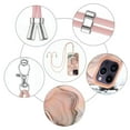 thumbnail image 7 of Case for iPhone 15 Pro Max, Adjustable Detachable Crossbody Strap Neck Strap Silicone Bumper Marble Painted TPU Ultra Thin Shockproof Protective Phone Case Cover for iPhone 15 Pro Max, Rosegold, 7 of 7