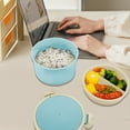 thumbnail image 4 of Pxyqht Leak-proof Lunchbox, Double Lid Soup Bowl, Food Grade Plastic Bento Box, Microwave Safe Container, Ideal for Home and Office Use, 4 of 6