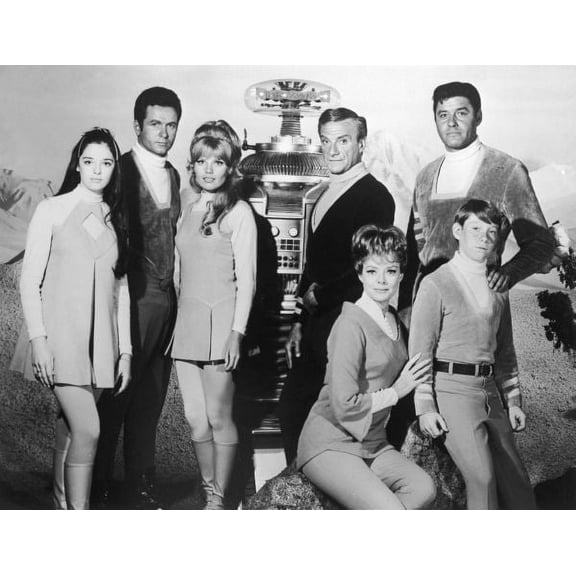 Lost In Space Cast Photo Poster Metal Print 8In x 12In Metal Print 8x12 Square Adults Best Posters